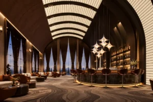 Lucean Bay Jomtien 50th floor sky lounge and luxury bar area