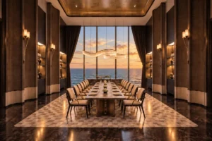Lucean Bay Jomtien 50th floor private sky dining room with ocean view