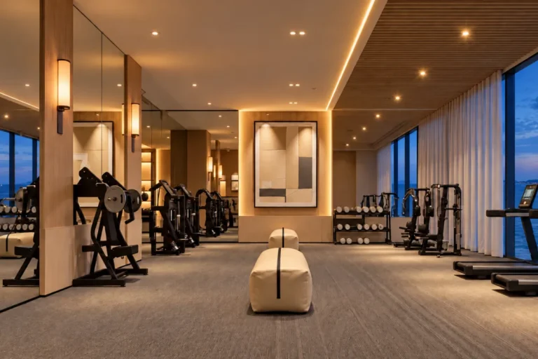 Lucean Bay Jomtien 5th floor ocean view fitness center and gym